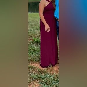 Burgundy Bridesmaids Dress